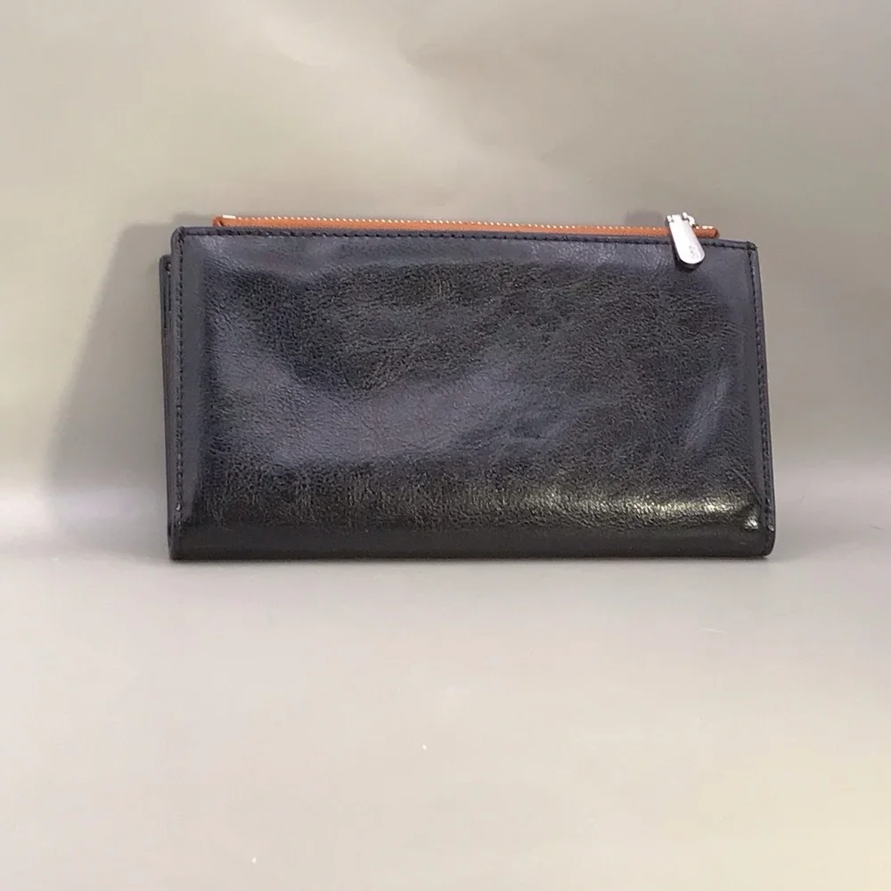 Bostanten Black And Brown Wallet‎
